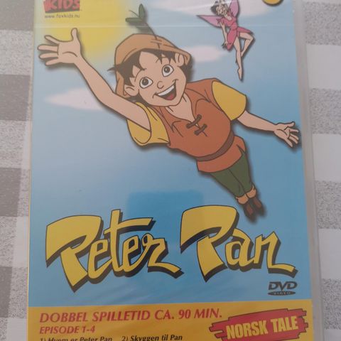 Peter Pan, episode 1-4 (DVD, Fox Kids, i plast)