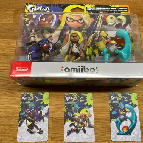 Ny Amiibo Splatoon 3 Octoling, Inkling og Smallfry 3 pak