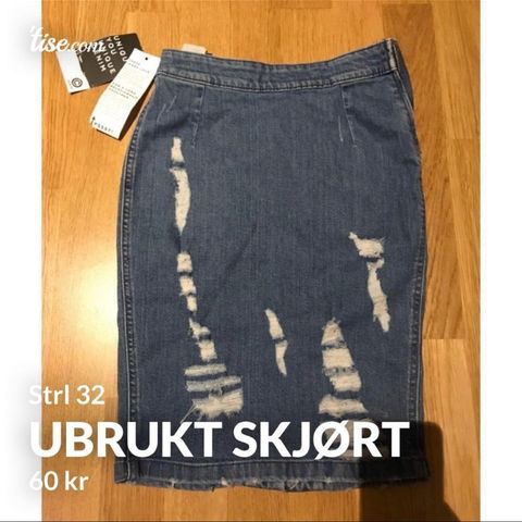 Denim skjørt