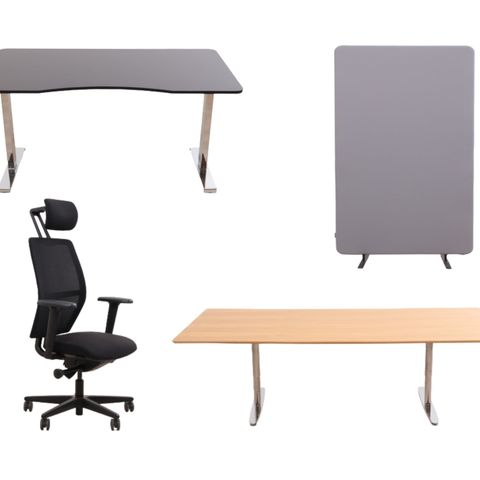 Stort utvalg med kontormøbler | Klargjort for rask levering