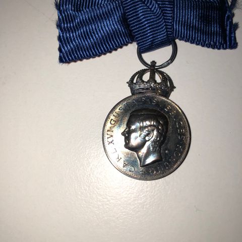 Carl Gustaf Sveriges Konung. Medalje. Sølv.