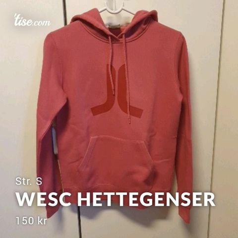 Wesc hettegenser 100 kr