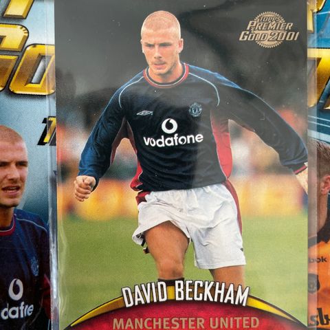 David Beckham Premier Gold 2001 fotballkort