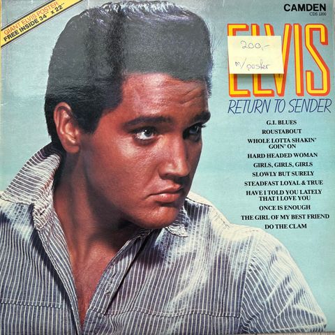 Elvis Presley - Engelske LP'er med litt uvanlig cover