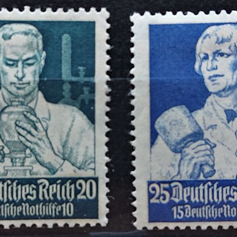 TYSKLAND: Das Reich, 1934, AFA 555* og 556* / T1-131  x