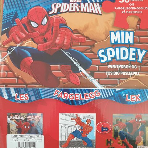 Marvel Spider-man puslespill og bok