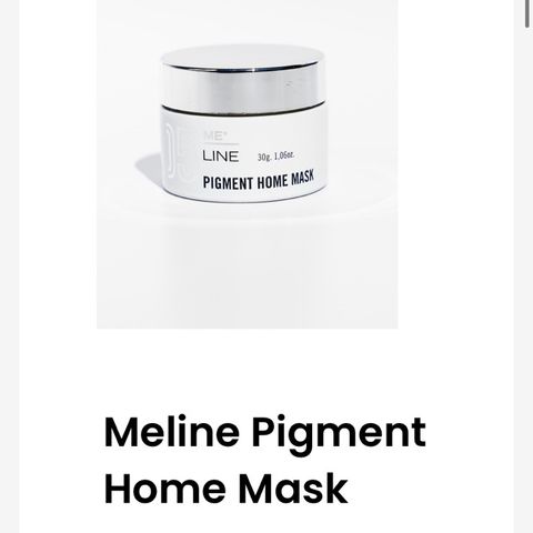 Meline pigment home mask selges  rimelig