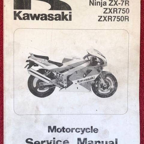 Kawasaki Ninja ZX-7, Ninja ZX-7R, ZXR750, ZXR750R Service Manual