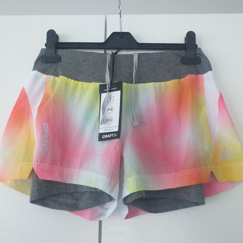 New CRAFT 2-in-1 sports shorts, size S