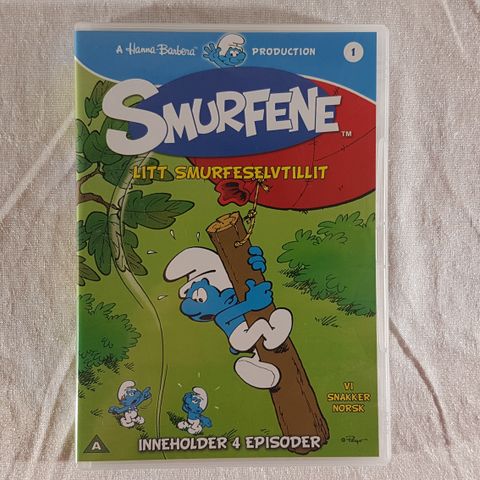 Smurfene 1 DVD ripefri norsk tale