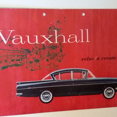 Vauxhall VELOX & CRESTA -brosjyre.