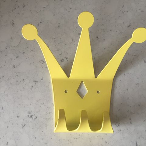 Yellow Crown (Wall Mounted) Coat Hanger