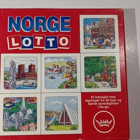 Ubrukt Norge Lotto fra Damm - sjeldent lottospill