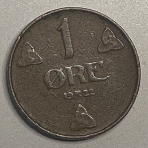 1 øre 1922. (2225 V9