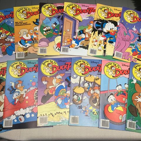 Komplett Duck Tales, fra 1991 og 1992.