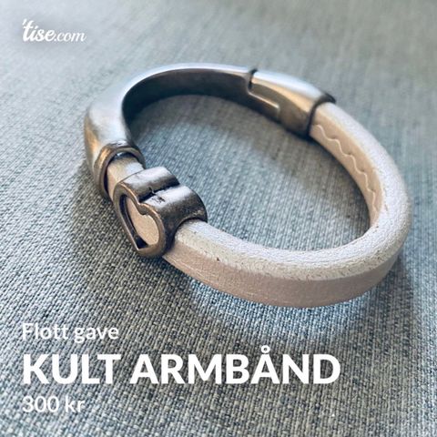 Kult armbånd m/hjerte