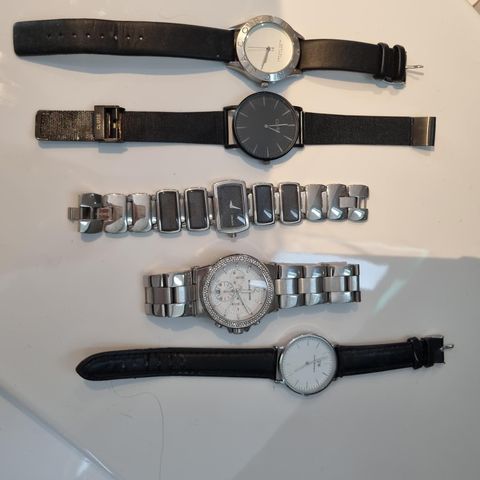 3 klokker selges (Daniel Wellington, Marc Jacobs,  Clue)