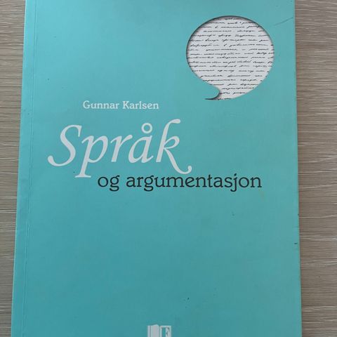 Språk og argumentasjon