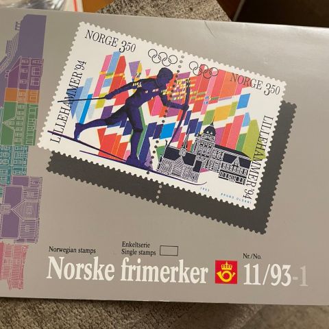 Norske frimerker 1993