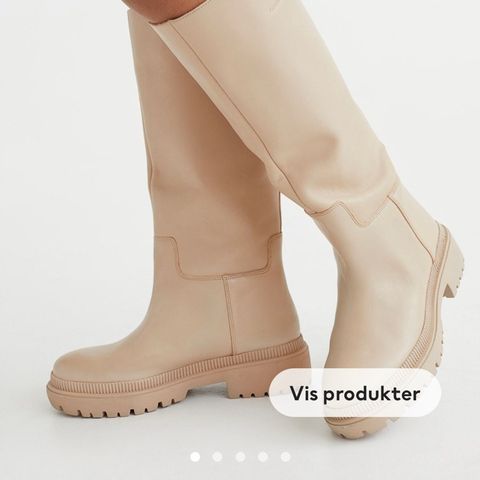 Boots i skinn fra HM premium selection str 40