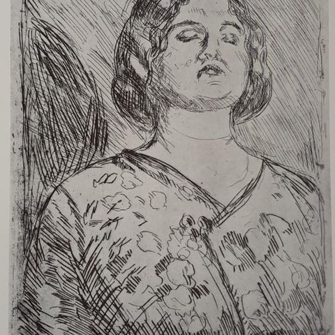 Edvard Munch - Fornærmet dame (plakat)
