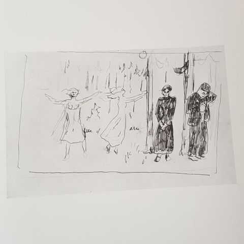 Edvard Munch - Kvinnen. Pennetegning (plakat)