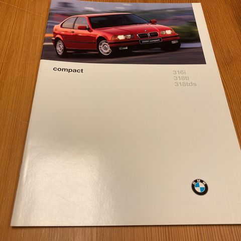 BILBROSJYRE - BMW 3-SERIEN COMPACT - 1996