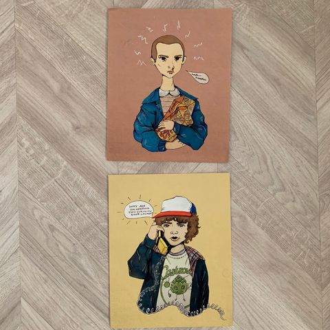 Stranger Things prints - pakke med to