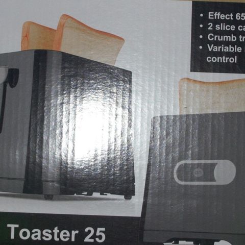 On Toaster for 2 brødskiver, Nå Kun 125 Kr. Ny.