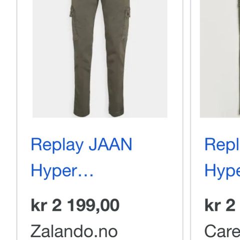 Replay Jaan hyperflex cargo pants.