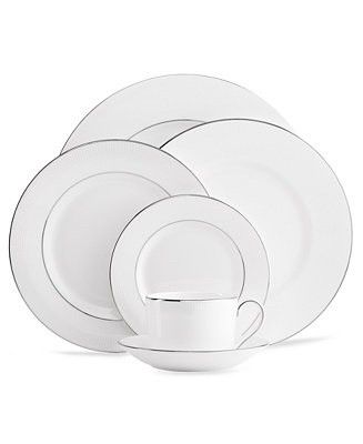 Komplett service - Vera Wang Wedgewood blanc sur blanc - selger deler