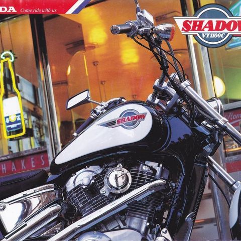 Brosjyre, Honda VT1100C Shadow