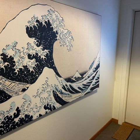 Det ikoniske bildet KATSUSHIKA  HOKUSAI «The Great Wave».