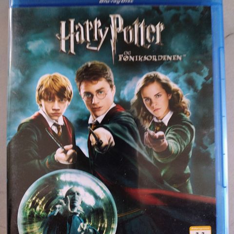 Blu-ray. Harry Potter og Føniksordenen. Norsk tekst.