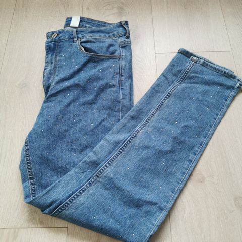 Dame bukse Skinny ankle high waist jeans bukse str L 33