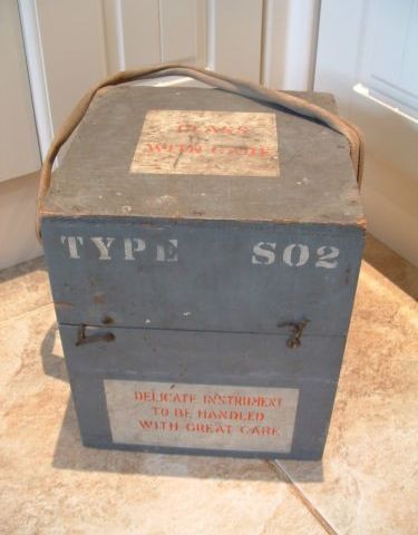 WW2 RAF og Fleet Air Arm, Observers SO2 compass, No 35016H, i original treeske