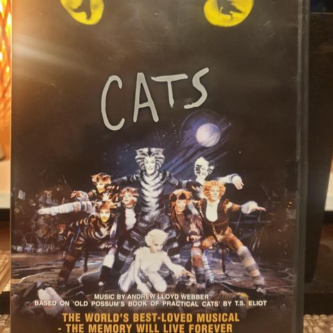 Dvd Musikalen Cats 1998 selges kr 50,-