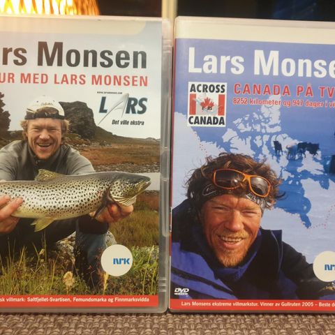 2 x Lars Monsen dvd selges samlet kr 150,-