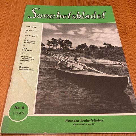 SUNNHETSBLADET Nr. 6 - 1949