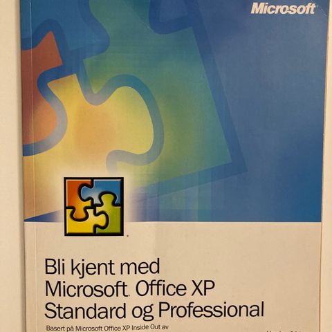 Microsoft office XP Standard og Professional bruksanvisning fra 2002