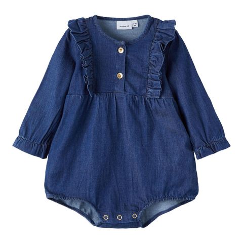 Denim romper / body (ubrukt med prislapp etc)