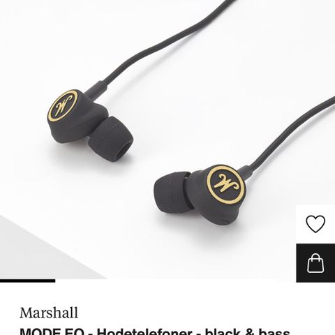 Marshall MODE hodetelefoner/ørepropper