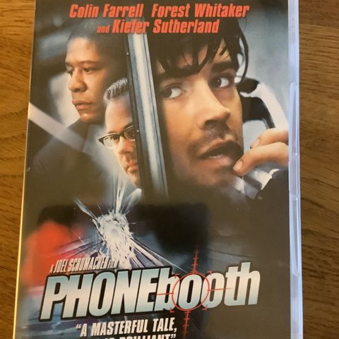 Action  PHONEBOOTH-Brilliant  K.Suntherland Engelsk 2003 15 år DVD