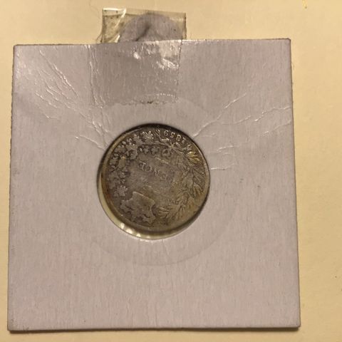 6 Pence 1859 sølv