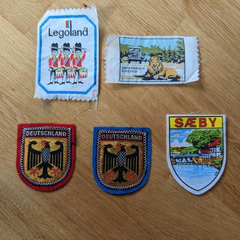 Stoffmerker fra Danmark og Tyskland kr 20,- pr. stk!!