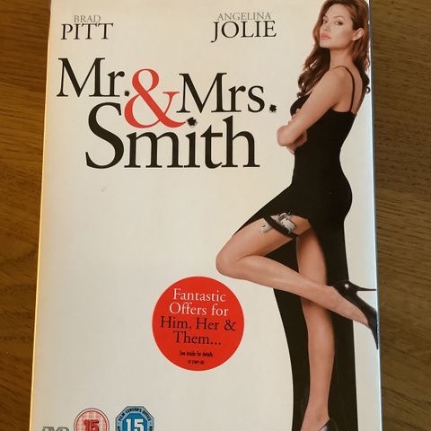 Thriller Triller Spenning MR & MRS Smith Brad Pitt Angelina Jolie Fantastic 2005