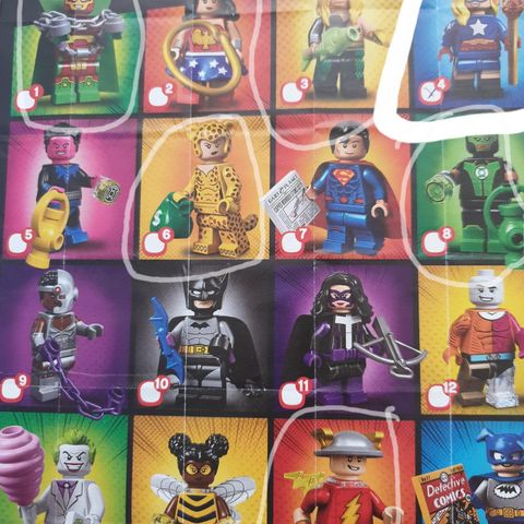 Lego Minifigures fra dc serien