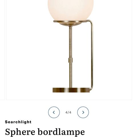 Bordlampe fra Lampemagasinet