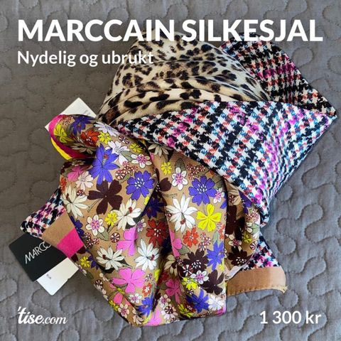 MARCCAIN silkesjal - flott gave!