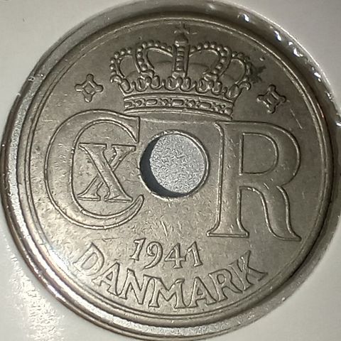 Færøyene 25 øre 1941 Royal Mint, London NY PRIS